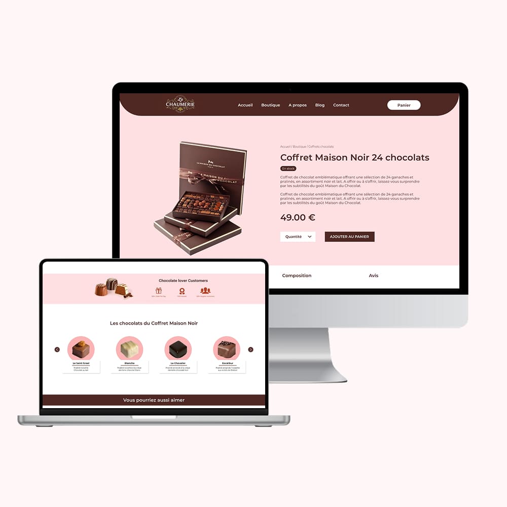 Page Produit Chcoloaterie